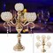 5 Arms Crystal Candelabra Votive Candle Holder Wedding Decor Table Centerpieces